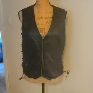 Leather vest